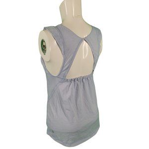 Lululemon Keyhole Ruffle Sleeve Tank Light Blue 6/8